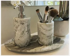 Hot Daells Bolighus Sæbedispenser Marmor Grøn/Grå