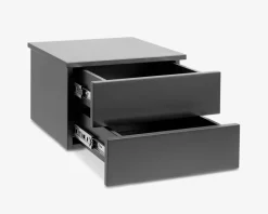 New Daells Bolighus Sengebord Avignon med 2 skuffer Sort