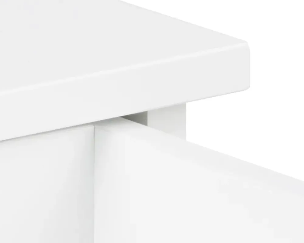 Daells Bolighus Sengebord Avignon med 1 skuffe hvid