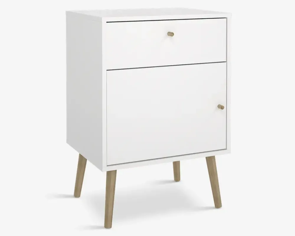 Outlet Daells Bolighus Sengebord Bodo i hvid