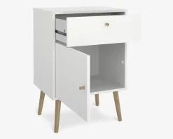 Outlet Daells Bolighus Sengebord Bodo i hvid