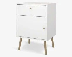 Outlet Daells Bolighus Sengebord Bodo i hvid