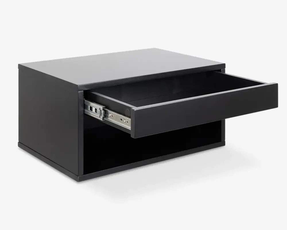 Clearance Daells Bolighus Sengebord Cholet med 1 skuffe sort