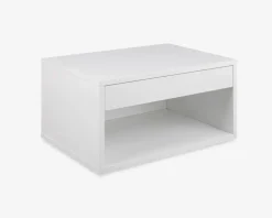 Best Daells Bolighus Sengebord Cholet med 1 skuffe hvid