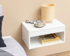 Best Daells Bolighus Sengebord Cholet med 1 skuffe hvid