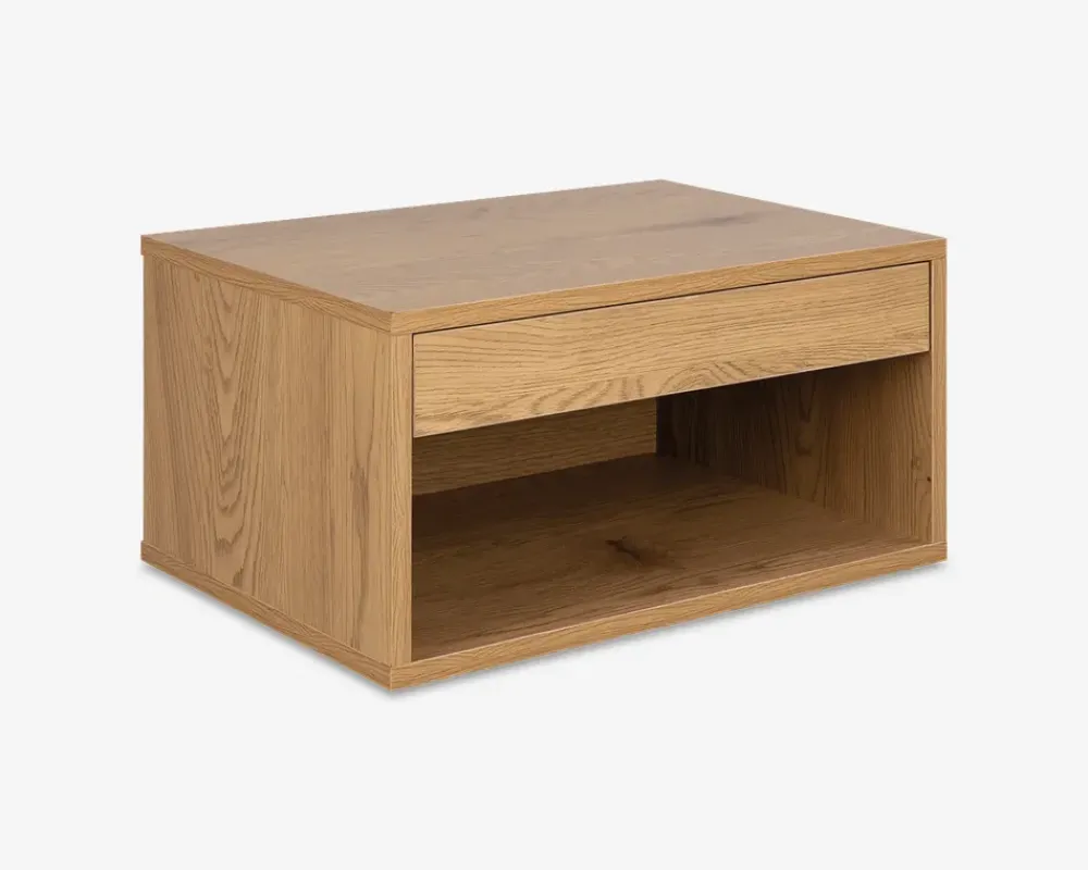 Daells Bolighus Sengebord Cholet med 1 skuffe vild eg kunstfiner