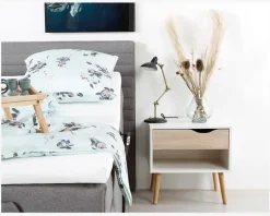 New Daells Bolighus Sengebord Delta m. 1 skuffe