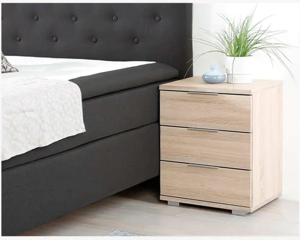 Daells Bolighus Sengebord m. 3 skuffer