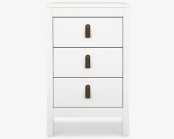 Best Daells Bolighus Sengebord Madrid hvid med 3 skuffer