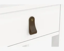 Online Daells Bolighus Sengebord Madrid hvid med 1 skuffe