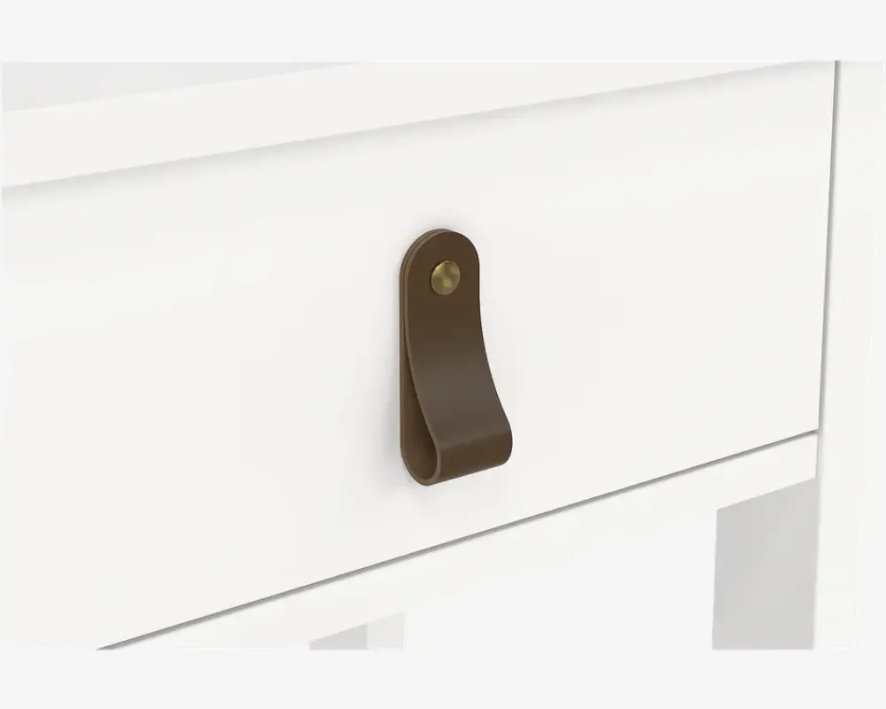 Online Daells Bolighus Sengebord Madrid hvid med 1 skuffe