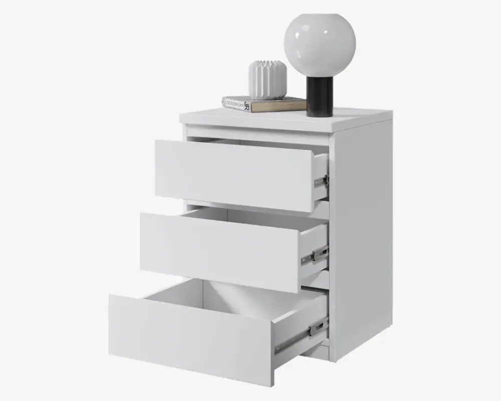 Discount Daells Bolighus Sengebord Olli med 3 skuffer