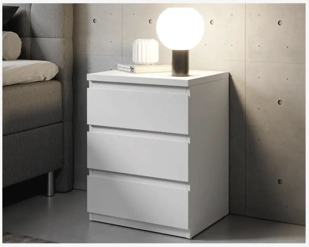 Discount Daells Bolighus Sengebord Olli med 3 skuffer