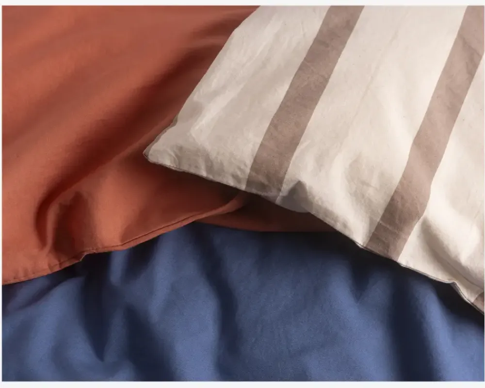 Discount Daells Bolighus Sengesæt Kelly Stribet Natur 140x200 cm Beige, Brun