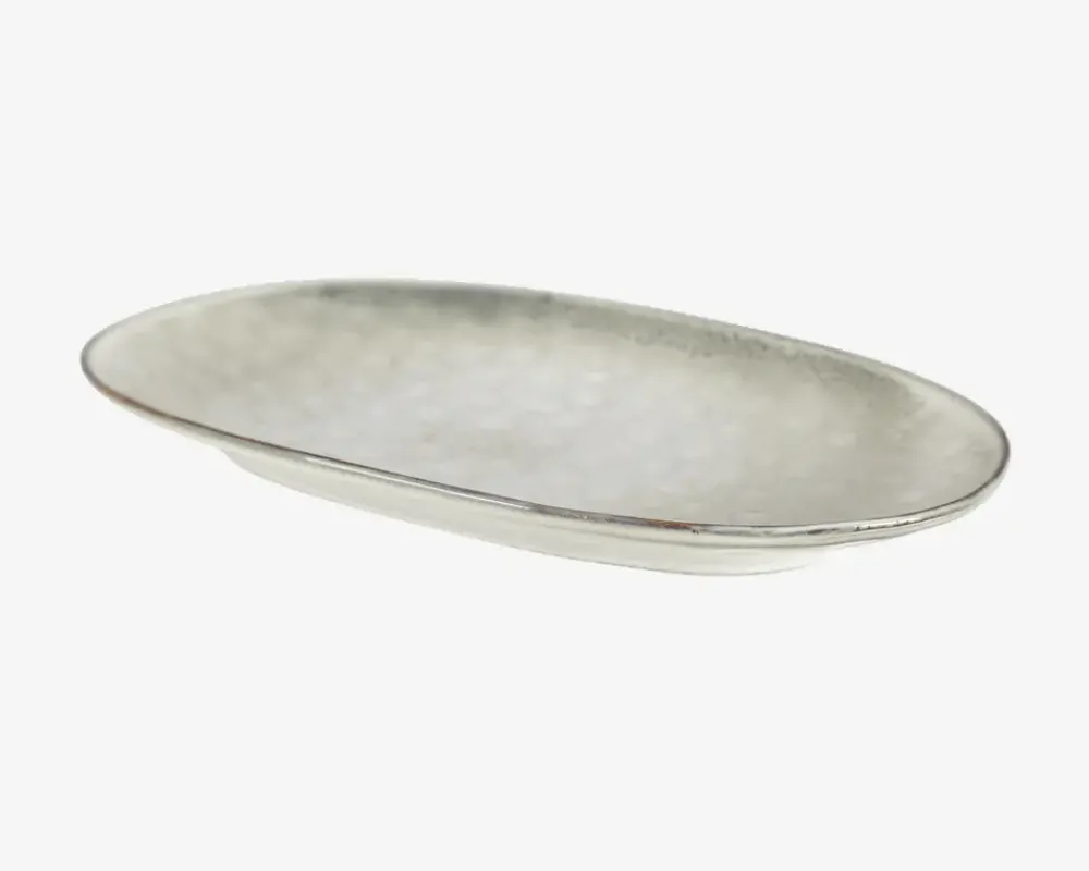 Discount Daells Bolighus Serveringsfad Oval Blank Stone 31 x 17,5 cm Grå