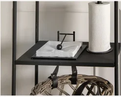 Best Daells Bolighus Servietholder Metal Sort 21x21cm