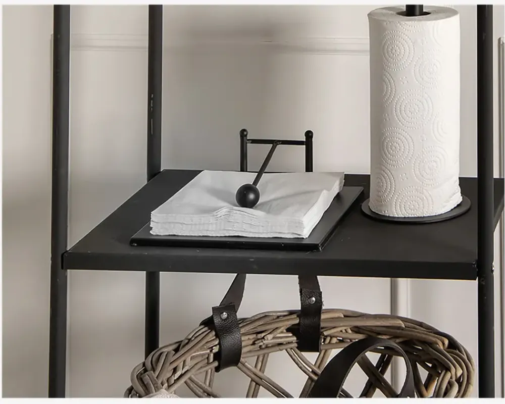 Best Daells Bolighus Servietholder Metal Sort 21x21cm