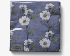 Clearance Daells Bolighus Servietter blå blomster 33x33 cm