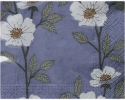 Clearance Daells Bolighus Servietter blå blomster 33x33 cm