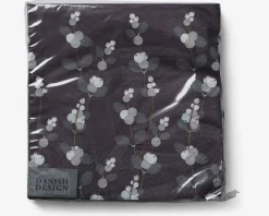 Hot Daells Bolighus Servietter mørk blomster 33x33 cm