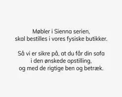 Outlet Daells Bolighus Sienna Hjørnesofa Stofgr. 1