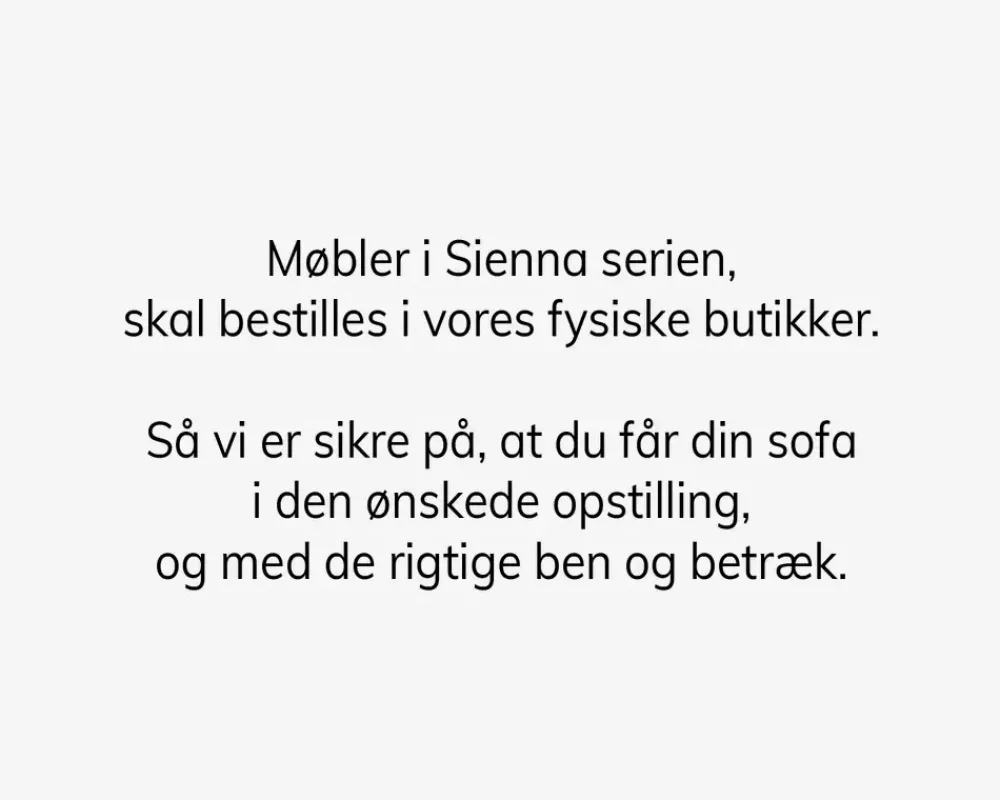 Outlet Daells Bolighus Sienna Hjørnesofa Stofgr. 1