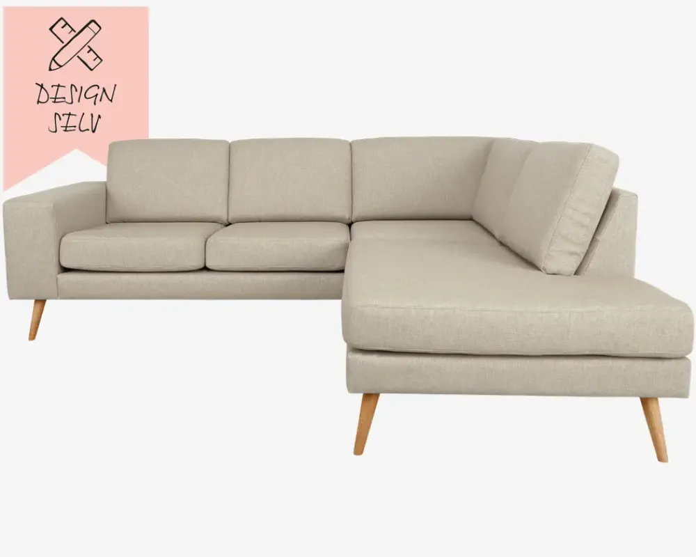 Clearance Daells Bolighus Sienna Sofa Open End Højre Stofgr. 1