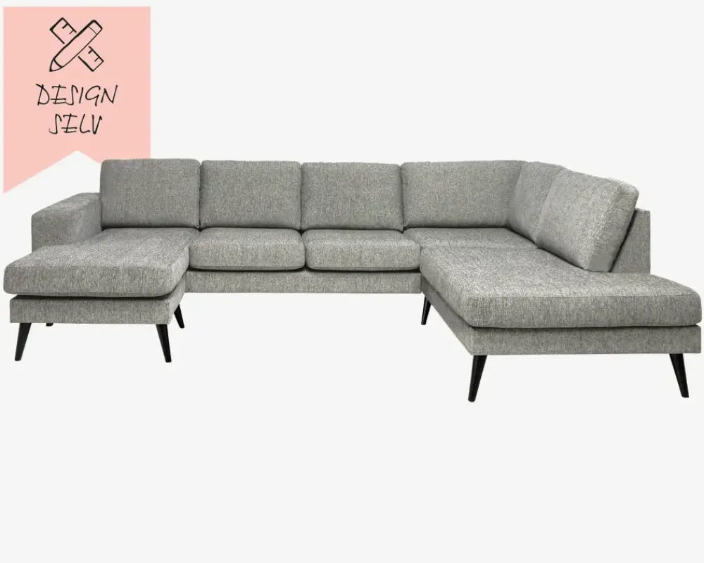Sale Daells Bolighus Sienna Sofa U-Shape Højre Stofgr. 1