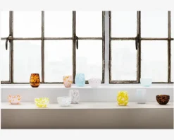 New Daells Bolighus Skål Dots Blå/Rosa Blå, Rosa