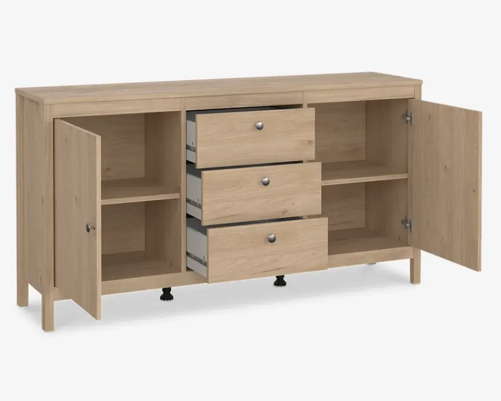 Discount Daells Bolighus Skænk Madrid eg med 3 skuffer