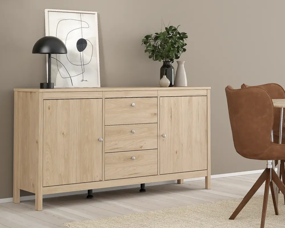 Discount Daells Bolighus Skænk Madrid eg med 3 skuffer