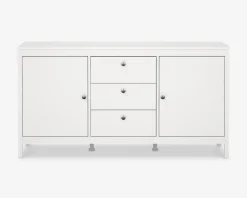 Clearance Daells Bolighus Skænk Madrid hvid med 3 skuffer