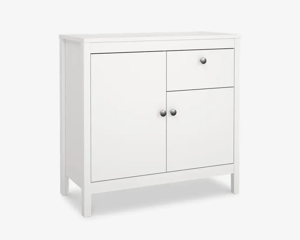 Daells Bolighus Skænk Madrid hvid med 1 skuffe