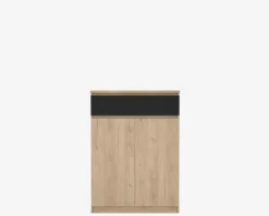 Hot Daells Bolighus Skoskab Naia eg/sort H. 111,3 cm