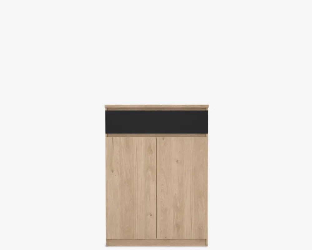 Hot Daells Bolighus Skoskab Naia eg/sort H. 111,3 cm