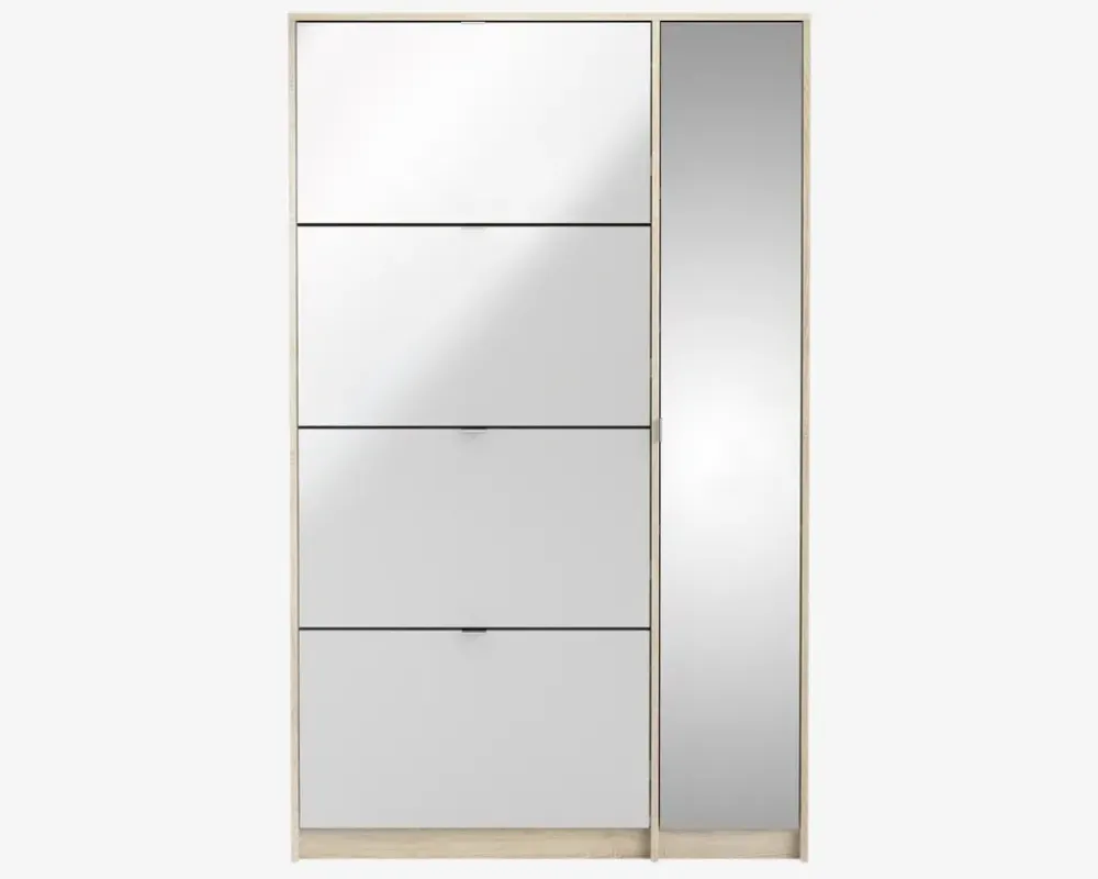 Discount Daells Bolighus Skoskab Shoes m. 4 låger og spejldør