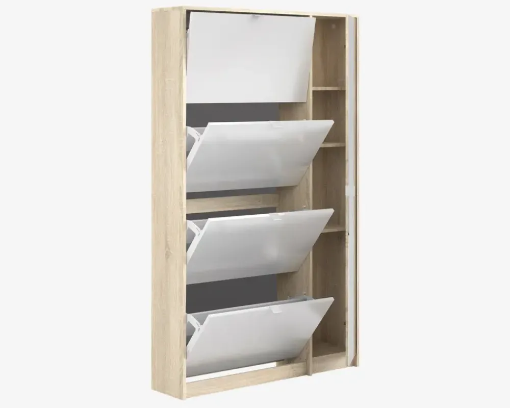 Discount Daells Bolighus Skoskab Shoes m. 4 låger og spejldør