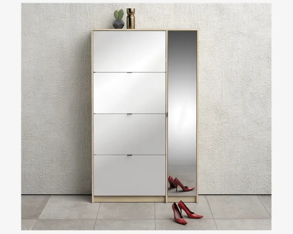 Discount Daells Bolighus Skoskab Shoes m. 4 låger og spejldør