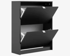 New Daells Bolighus Skoskab Shoes m. 2 låger sort