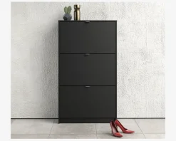 Hot Daells Bolighus Skoskab Shoes m. 3 låger sort