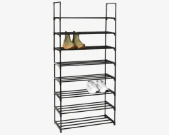 Clearance Daells Bolighus Skostativ Med 8 Hylder Sort