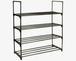 Hot Daells Bolighus Skostativ Med 4 Hylder Sort