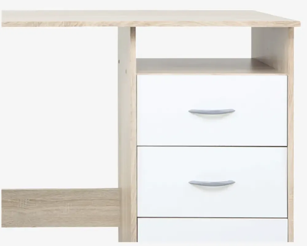 Outlet Daells Bolighus Skrivebord Adria Lys Eg/Hvid