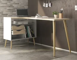 Daells Bolighus Skrivebord Delta Hvid/Eg