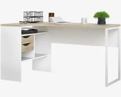 Discount Daells Bolighus Skrivebord Hjørne Hvid/Eg