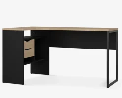 Online Daells Bolighus Skrivebord Hjørne Sort/Eg