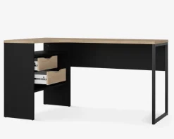 Online Daells Bolighus Skrivebord Hjørne Sort/Eg
