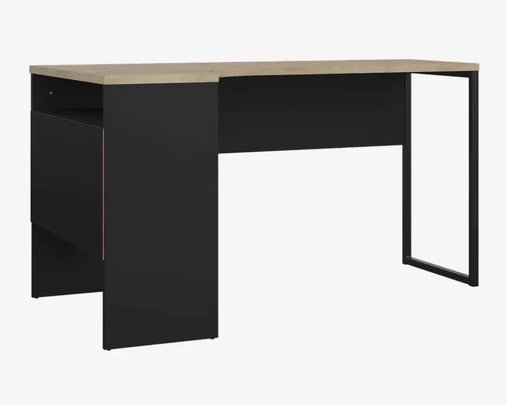 Online Daells Bolighus Skrivebord Hjørne Sort/Eg