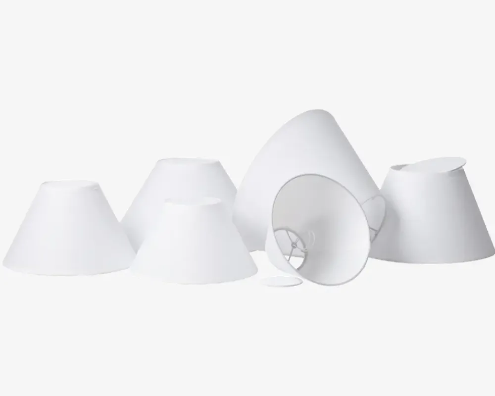 Discount Daells Bolighus Skærm Emma Casa H. 16,5 cm Hvid