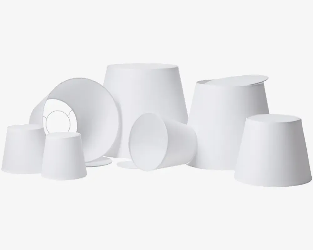 New Daells Bolighus Skærm Emma Domus H. 32 cm Hvid